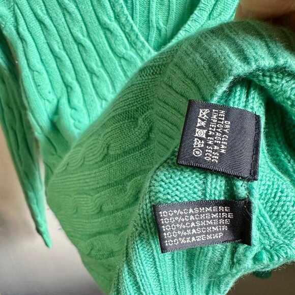 Ralph Lauren Black Label Women’s V-Neck Cashmere Sweater - Picture 6 of 6